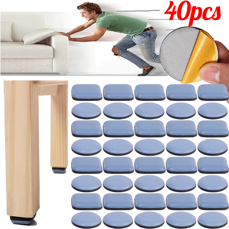 Core Slider - Coussinets coulissants en téflon pour meubles,