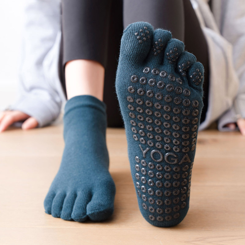Fitness Yoga Pilates - Chaussettes de Pilates antidérapantes pour femmes,