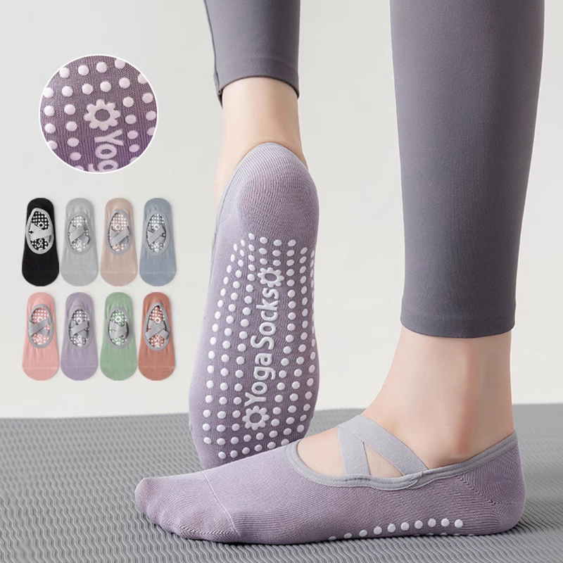 Fitness Yoga Pilates - Chaussettes de Yoga respirantes à fond