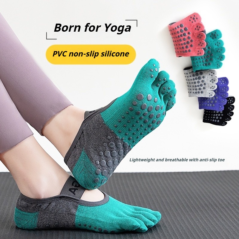 Fitness Yoga Pilates - Chaussettes de sport antidérapantes à cinq