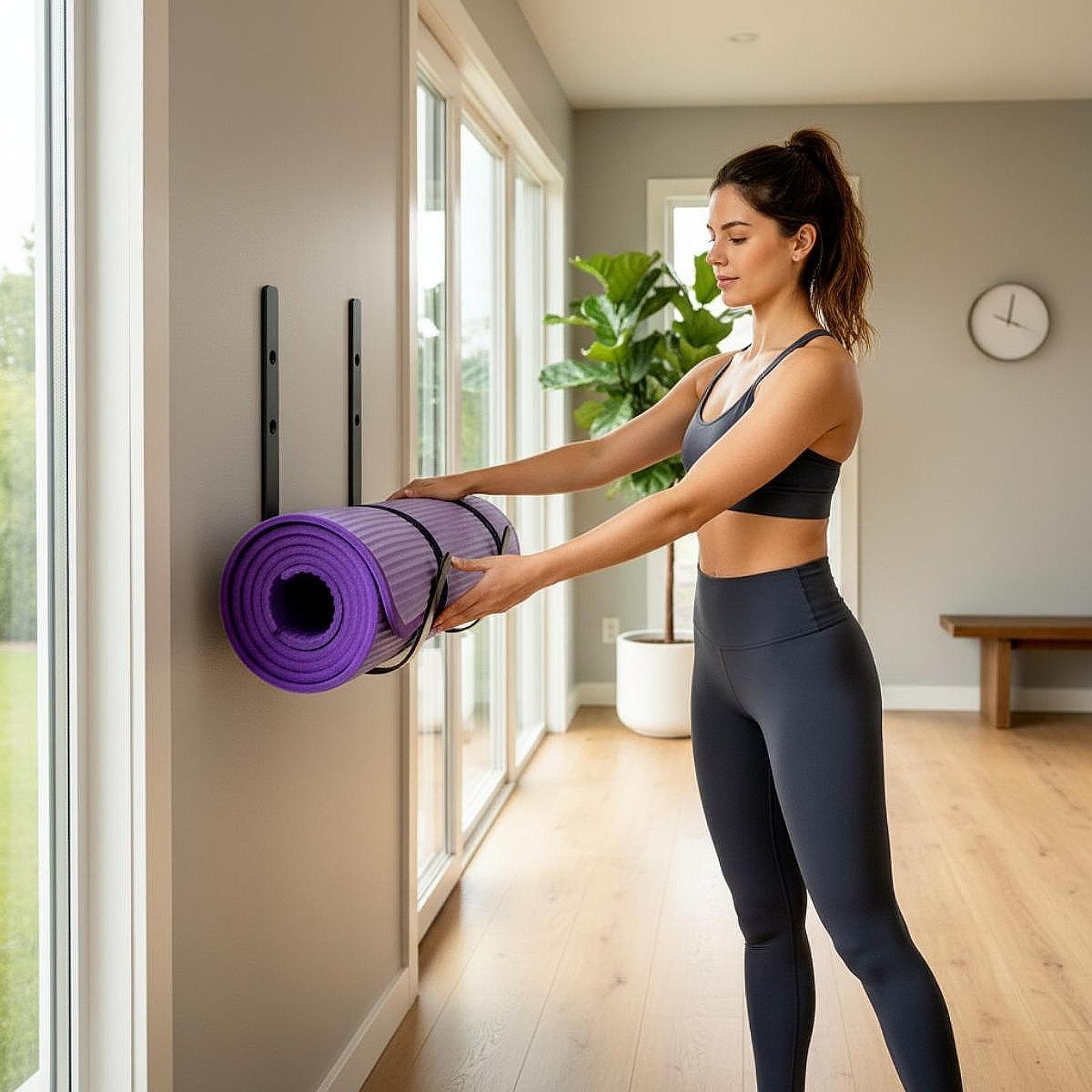 Support mural pour tapis de yo - Yoga Of Fitness Mat avis et prix