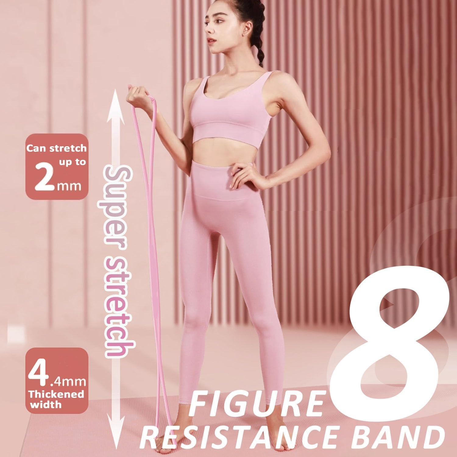 Bande de résistance de yoga en - Figure 8 Resistance Band avis et prix