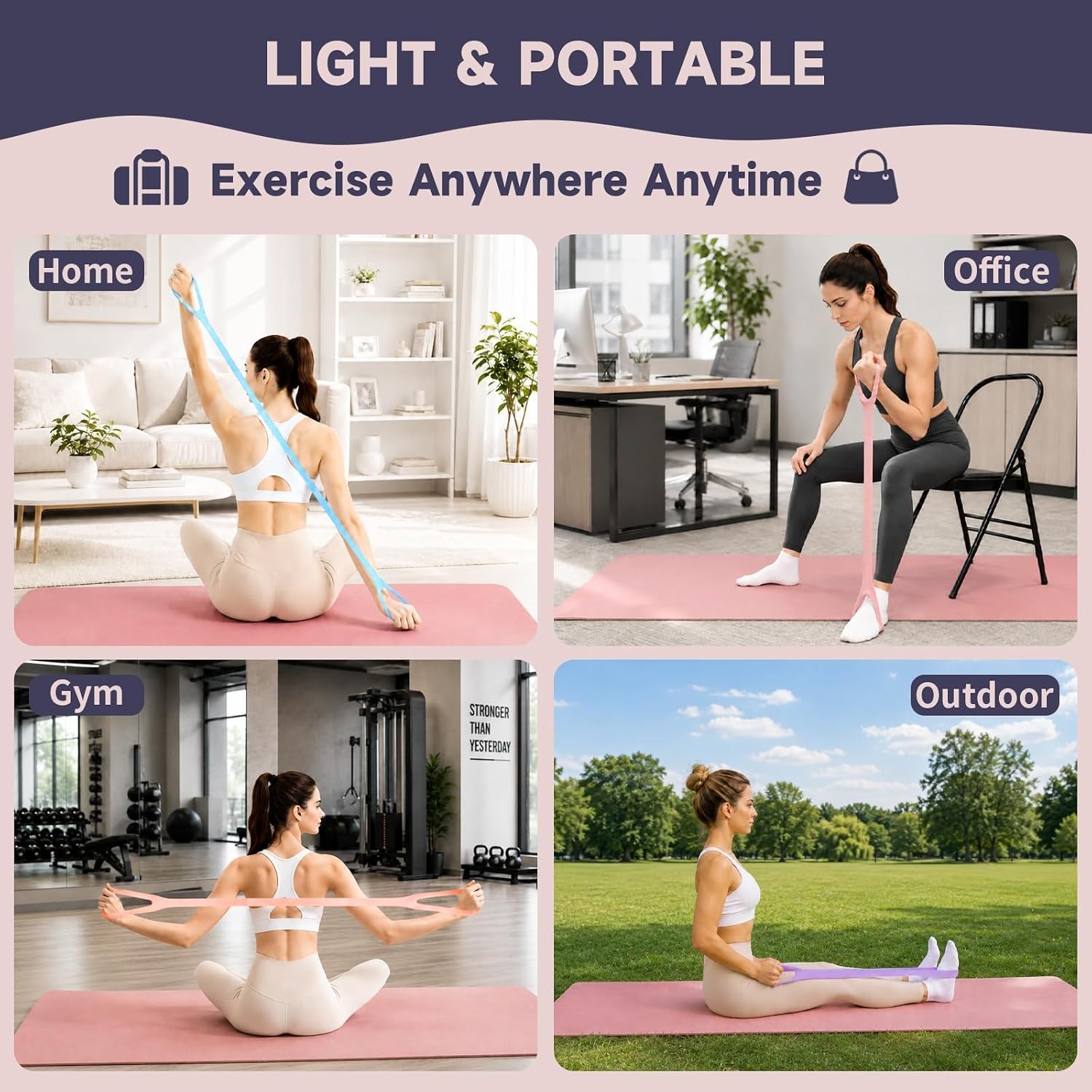 Lot de 2 bandes de résistance  - Figure 8 Resistance Band avis et prix