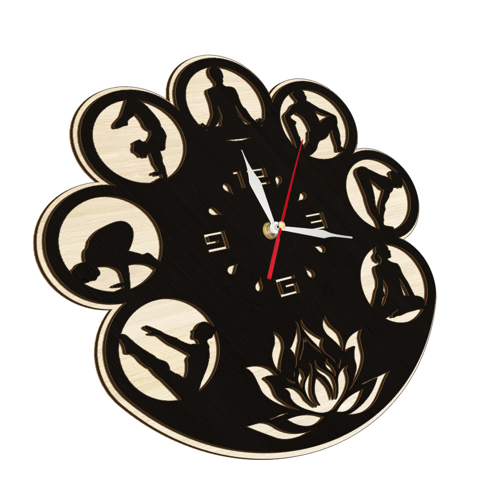 Horloge murale en bois au desi - Yoga Fitness Centre avis et prix