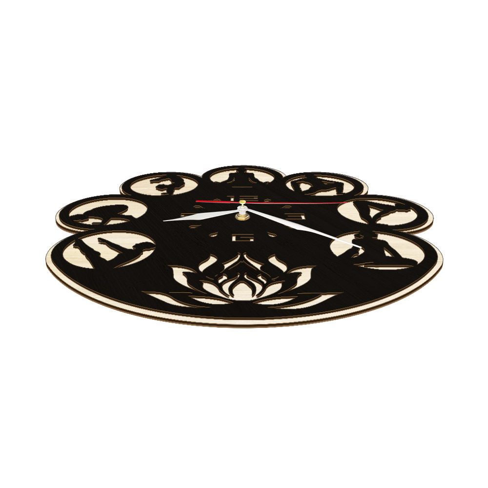 Horloge murale en bois au desi - Yoga Fitness Centre avis et prix