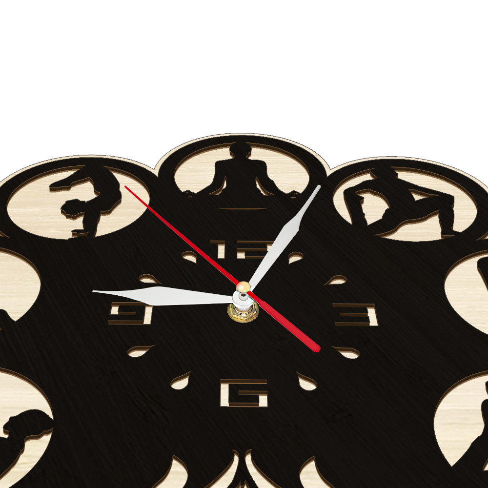 Horloge murale en bois au desi - Yoga Fitness Centre avis et prix