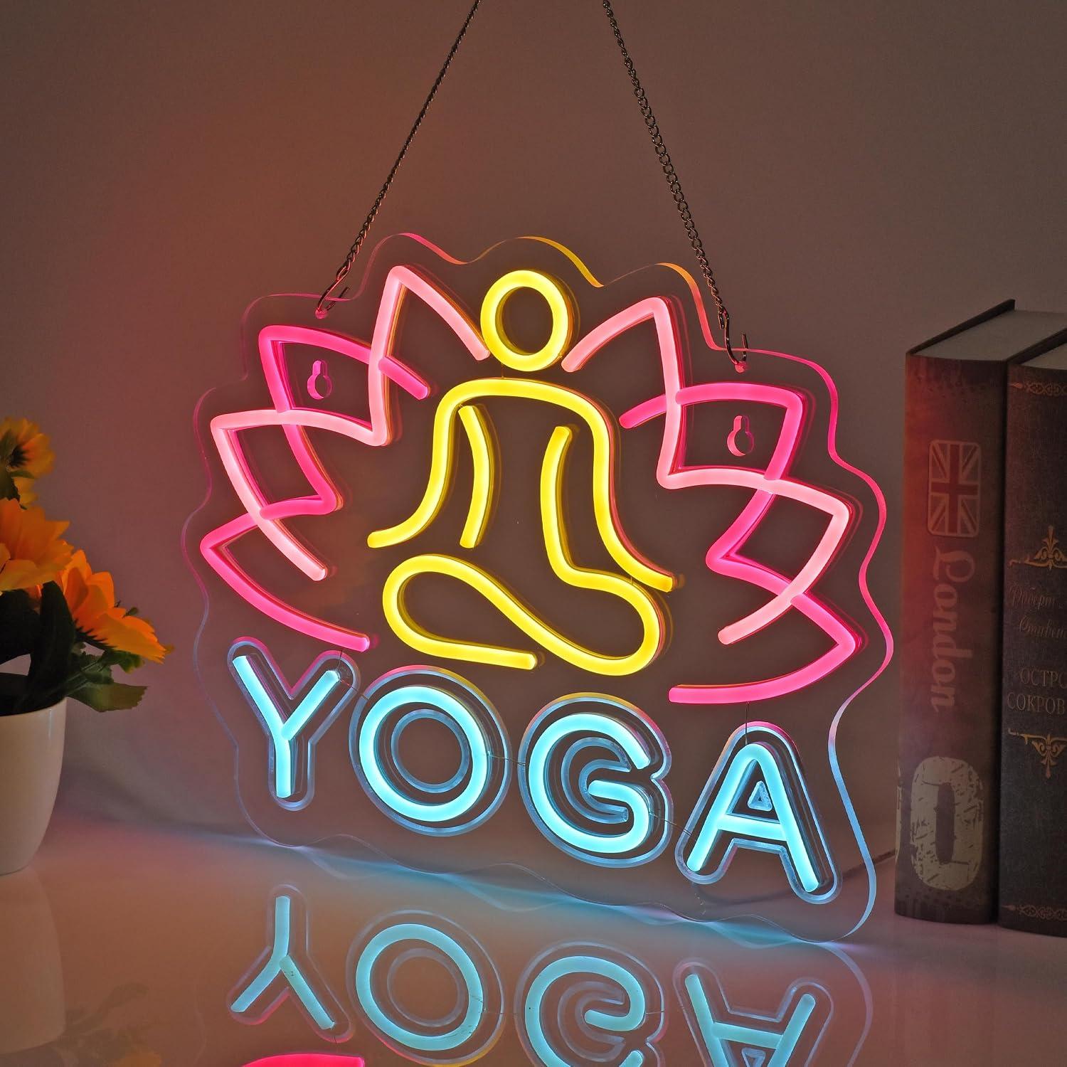 Enseigne néon Yoga à LED dimma - Yoga Fitness Club avis et prix