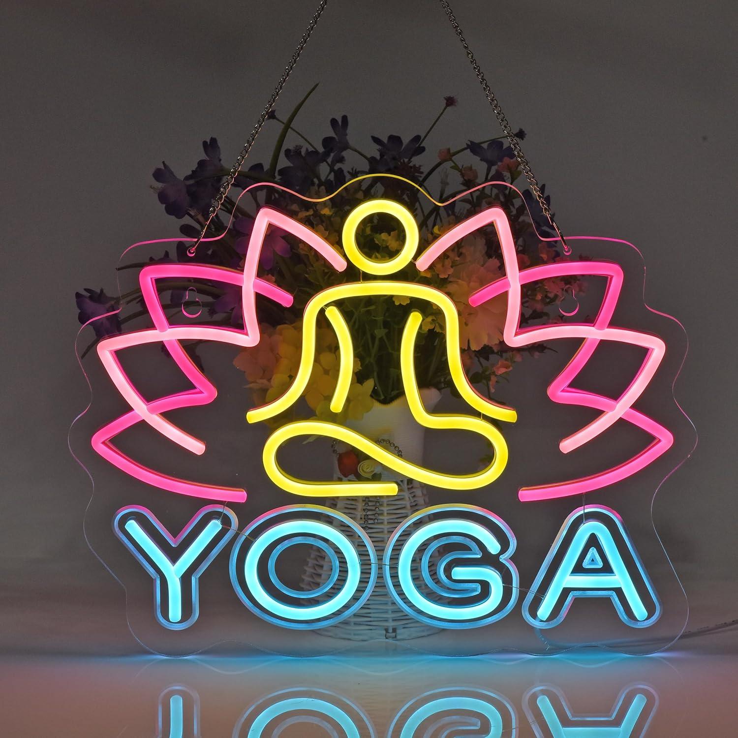 Enseigne néon Yoga à LED dimma - Yoga Fitness Club avis et prix
