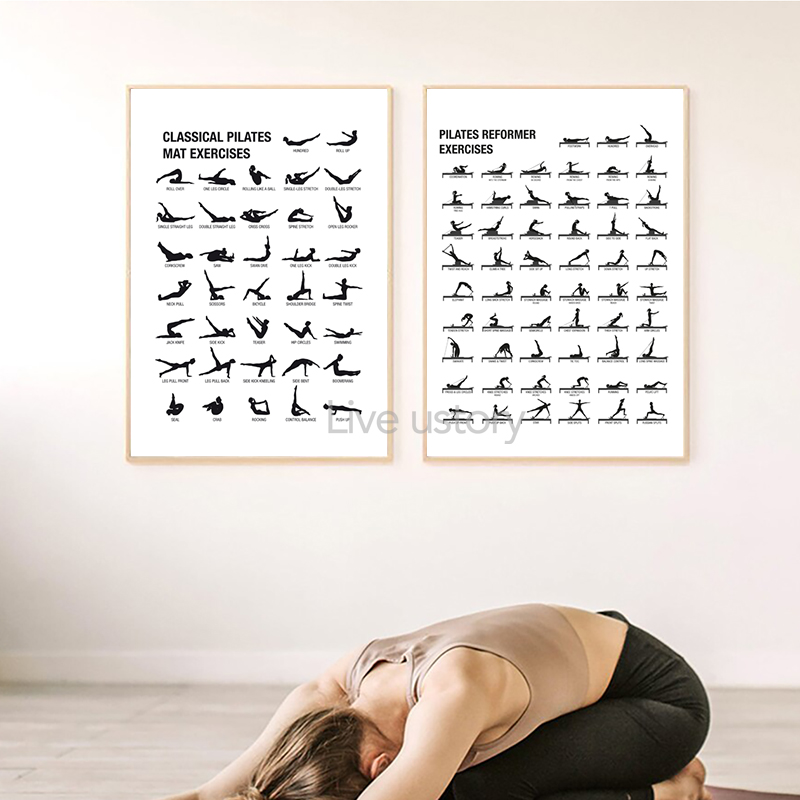 Affiche de tableau d'entraînem - Fitness Yoga Pilates avis et prix