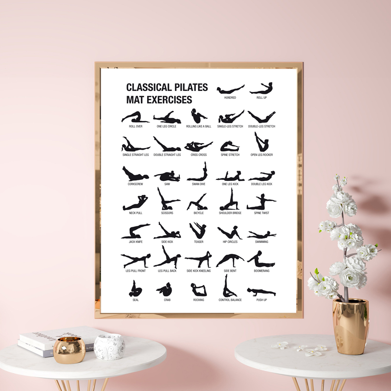 Affiche de tableau d'entraînem - Fitness Yoga Pilates avis et prix