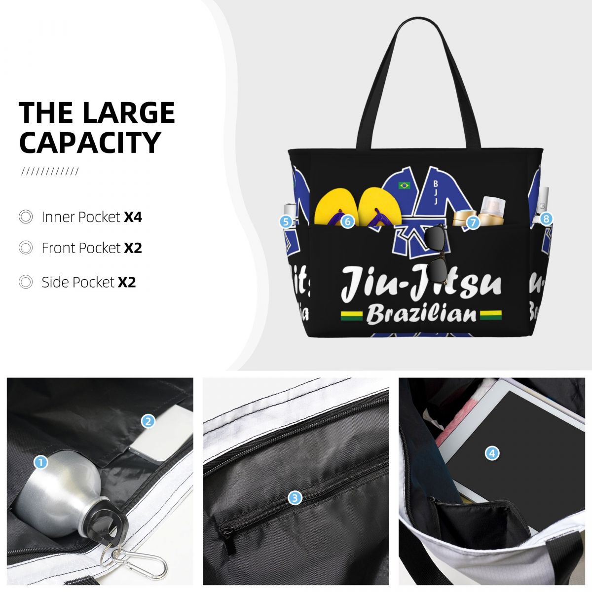 Sac de plage Jiu-Jitsu, sac de - Yoga Fitness Jiu Jitsu avis et prix